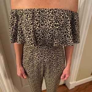 Leopard print jumpsuit